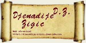 Đenadije Žigić vizit kartica